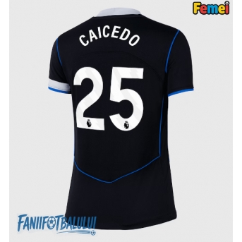 Chelsea Moises Caicedo #25 Tricou Fotbal Replică 2025-26 Femei Treilea